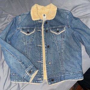 sherpa lined denim jacket